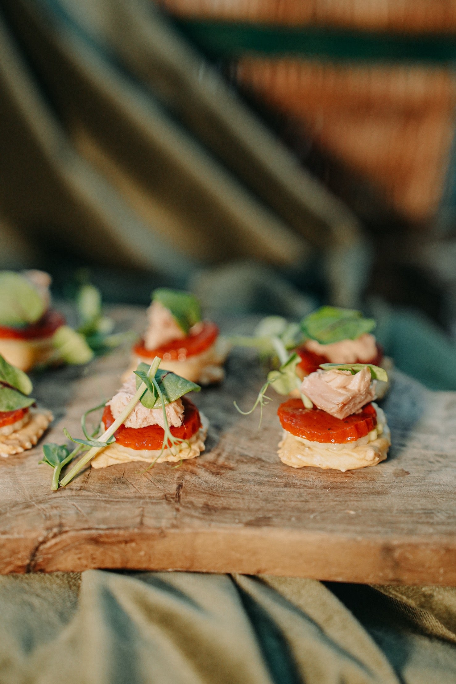 Meat and Fish Canapes