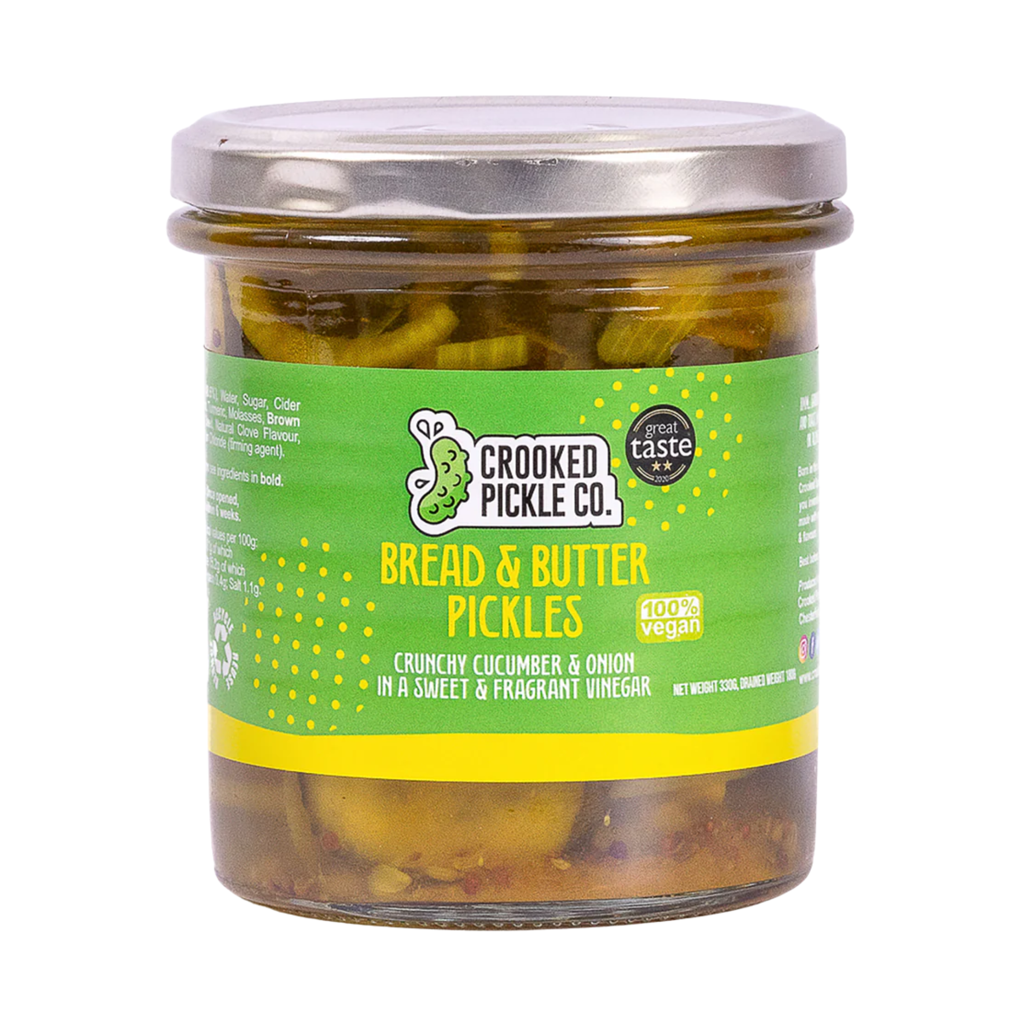Crooked Pickle Bread Butter Pickles 330g