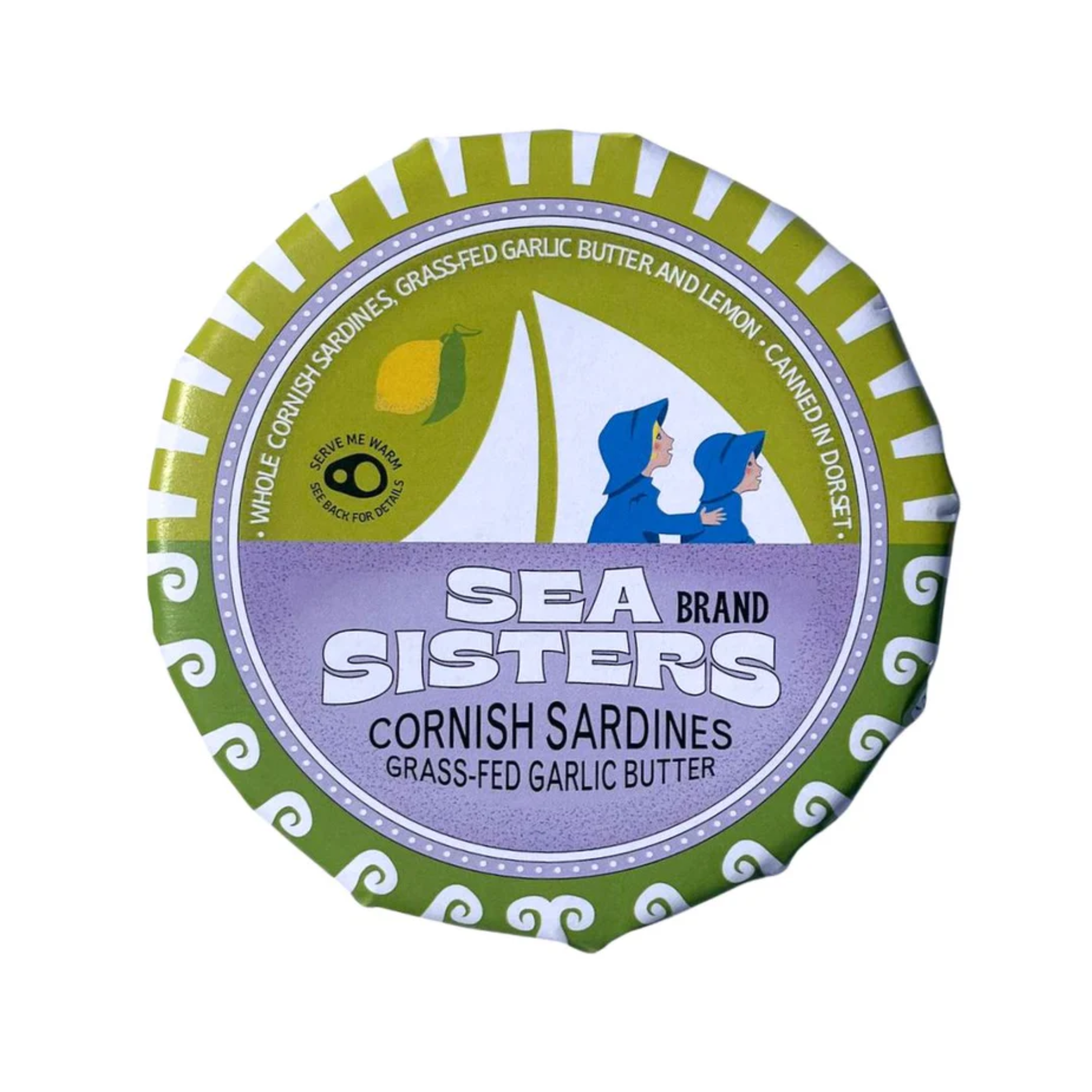 Sea Sisters - Cornish Sardines in Grass Fed Garlic Butter 122g