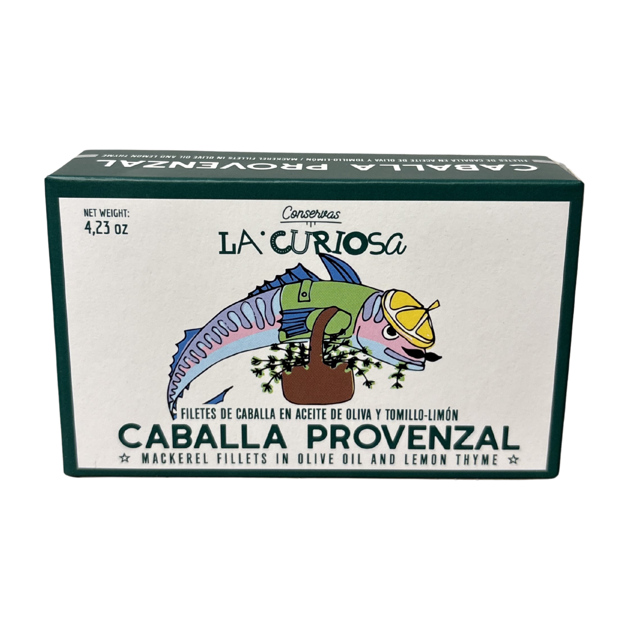 La Curiosa - Mackerel Fillets in Olive Oil & Lemon Thyme 120g