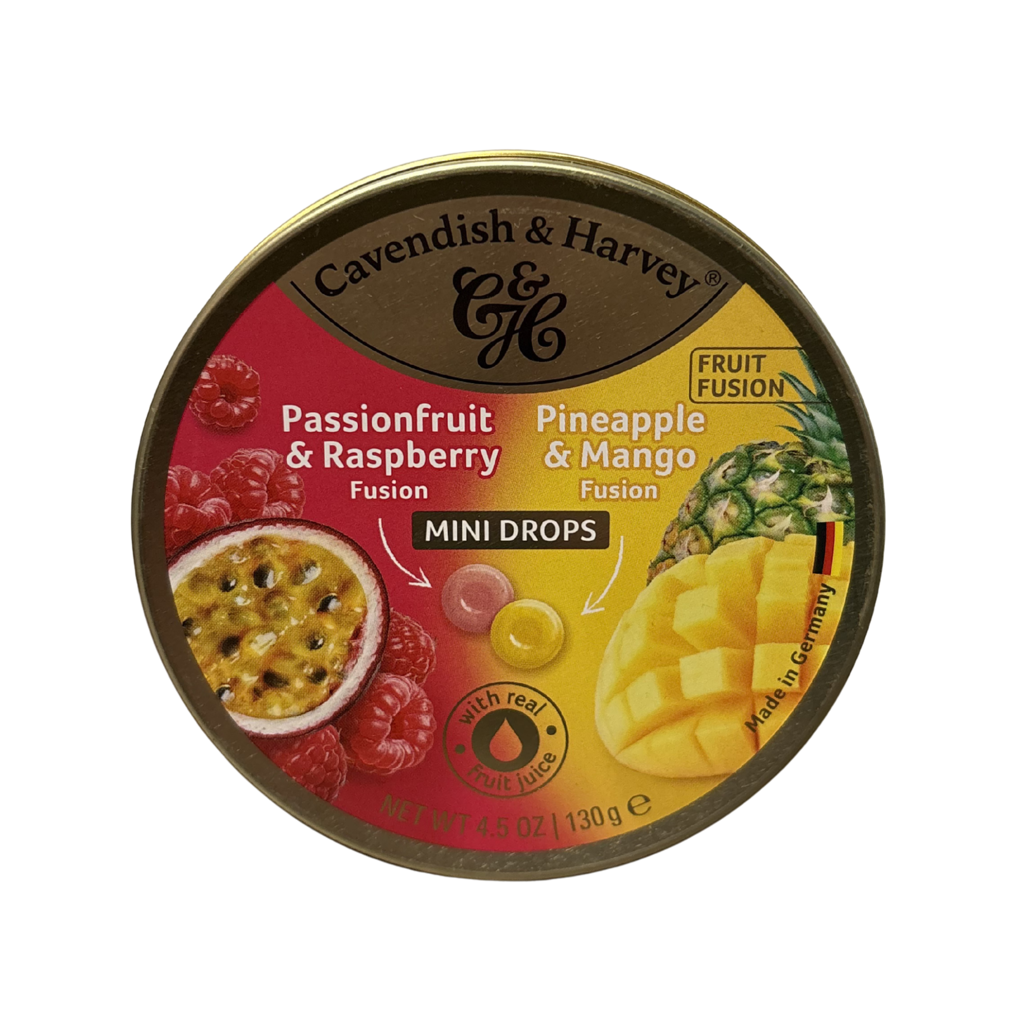 Cavendish & Harvey Fusion Passionfruit & Pineapple Drops 130g