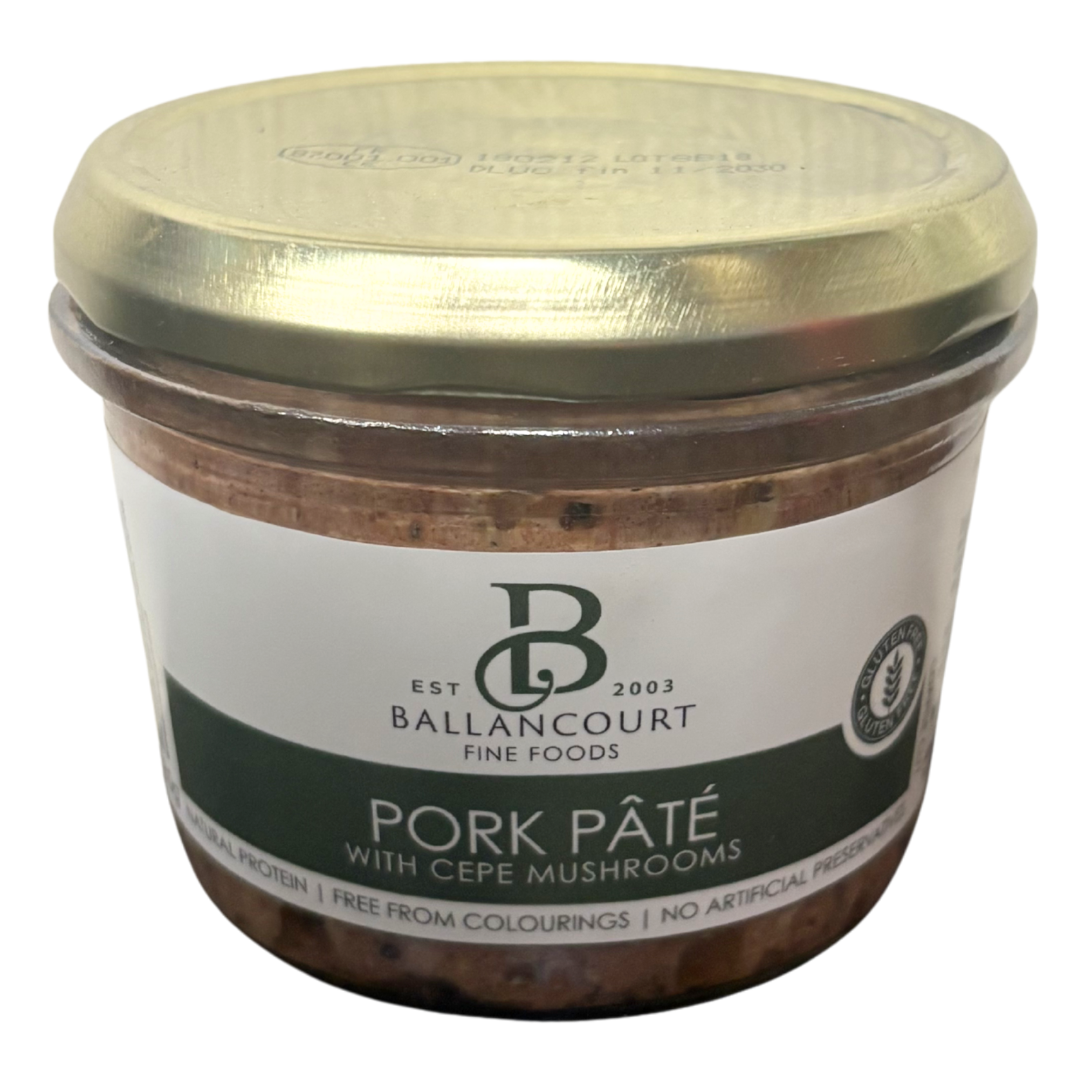 Ballancourt Pork Pate with Wild Cepe Mushrooms 180g