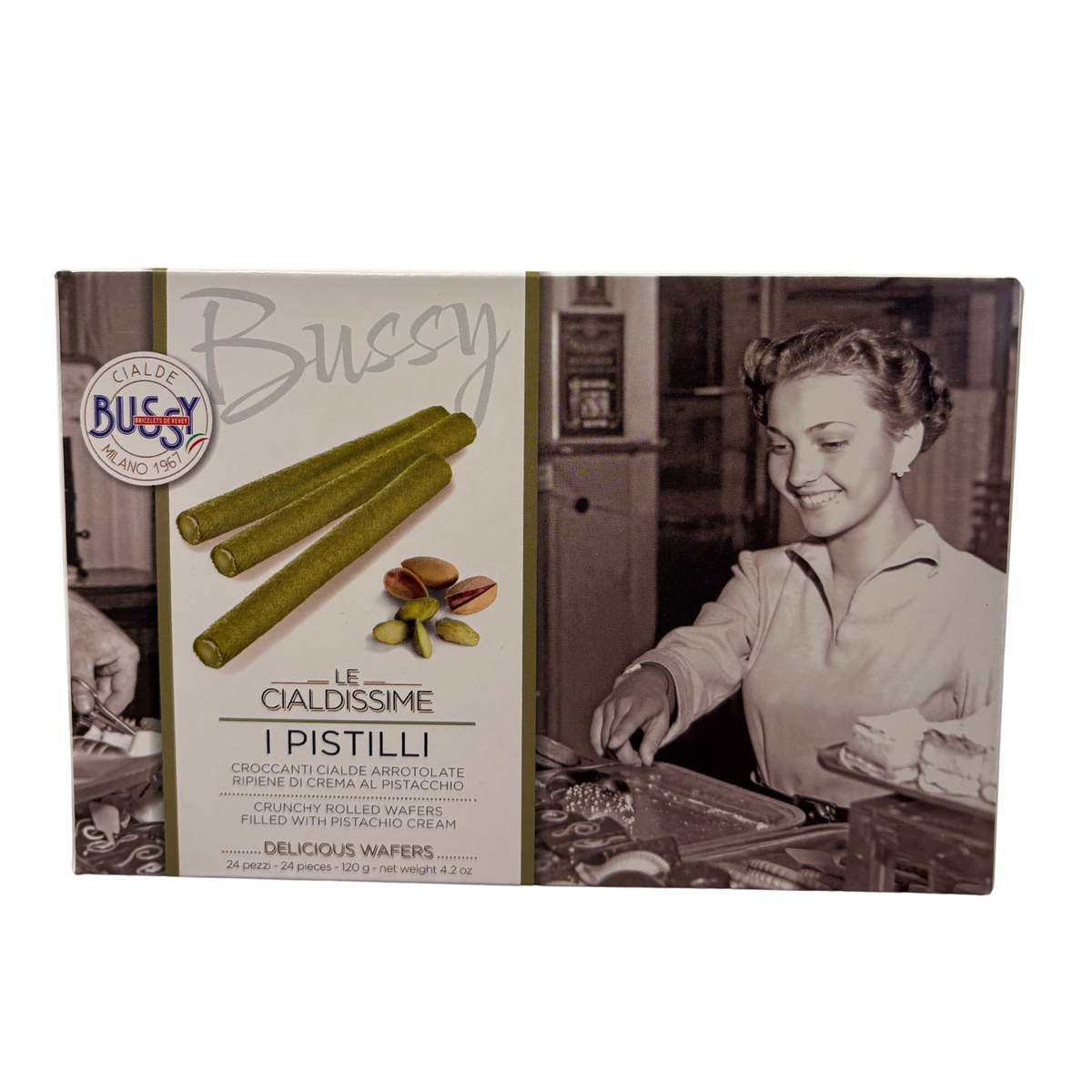 Bussy - Pistachio Wafers 160g
