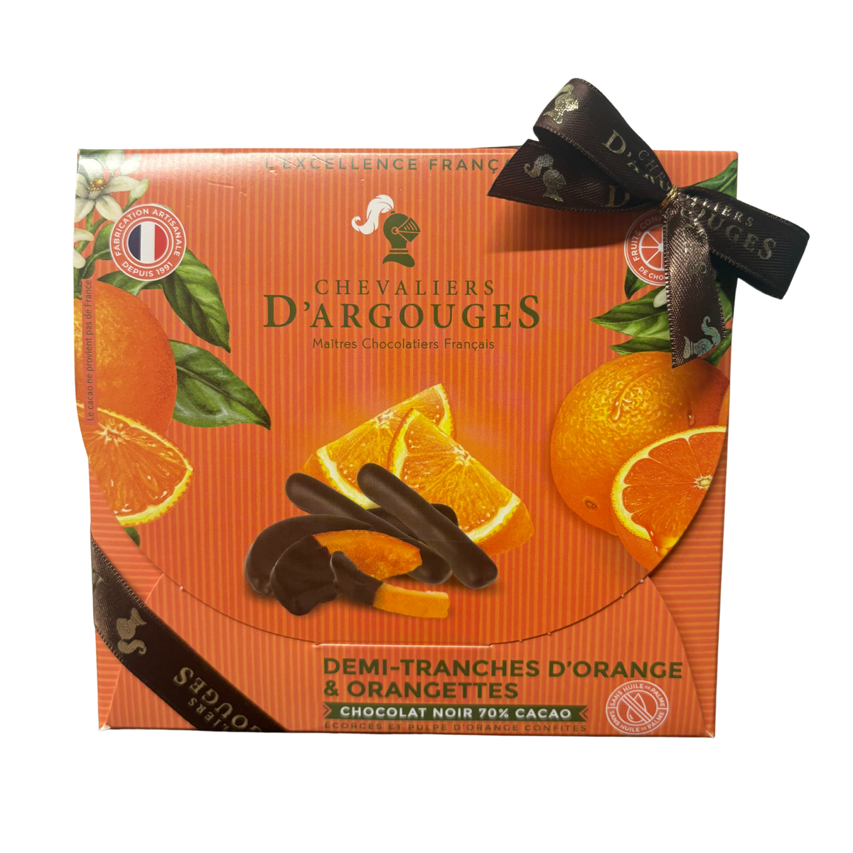 Cheveliers - Dark Chocolate Candied Orange Peel 170g