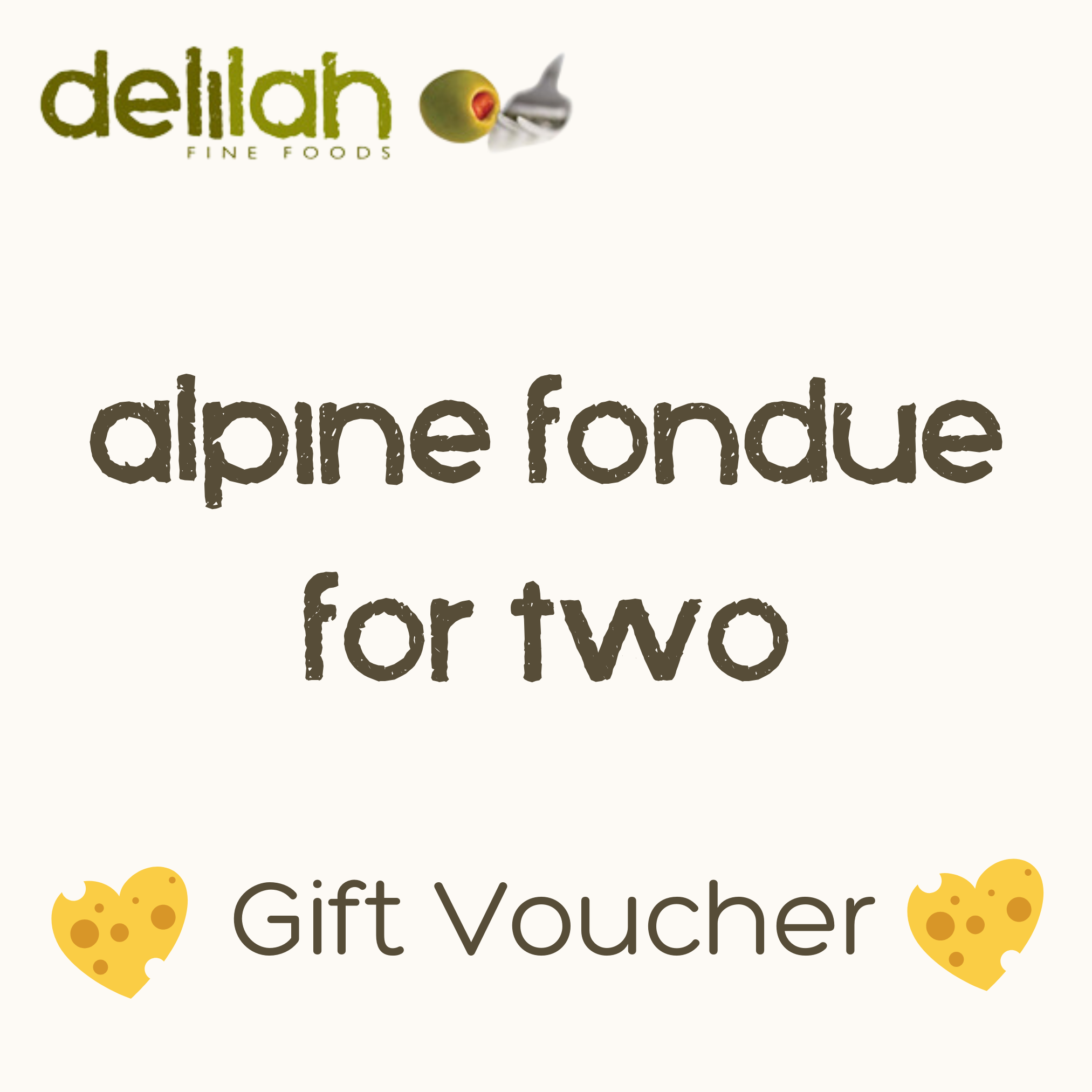 Alpine Fondue for two - Gift Voucher