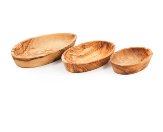 OLIVEWOOD Oval Bowl Trio Set
